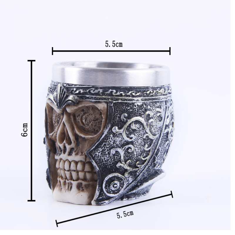 3D Skull Wine Glass, Skull Cup, Drinking Glass