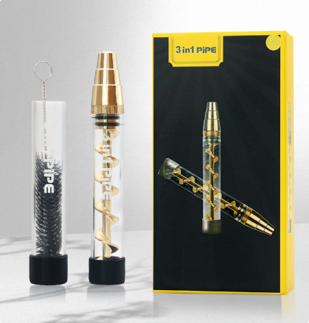 Spiral Dry Burning Atomizer for Smoking Pipe