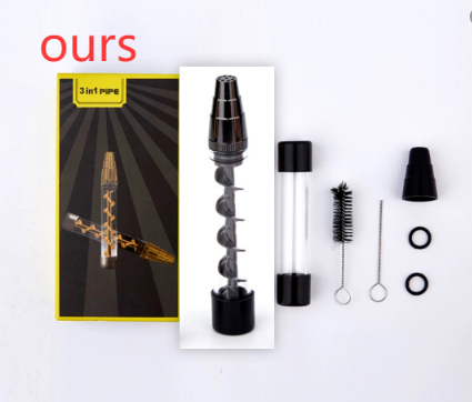 Spiral Dry Burning Atomizer for Smoking Pipe