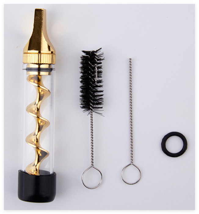 Spiral Dry Burning Atomizer for Smoking Pipe