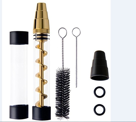 Spiral Dry Burning Atomizer for Smoking Pipe