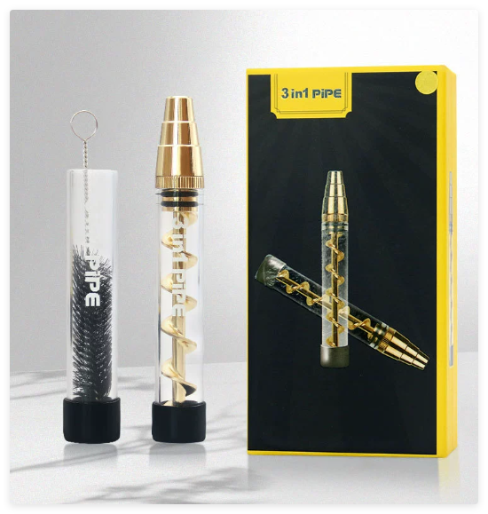 Spiral Dry Burning Atomizer for Smoking Pipe