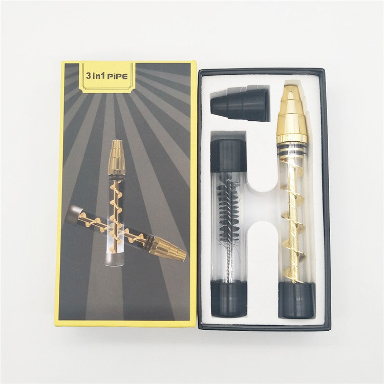 Spiral Dry Burning Atomizer for Smoking Pipe