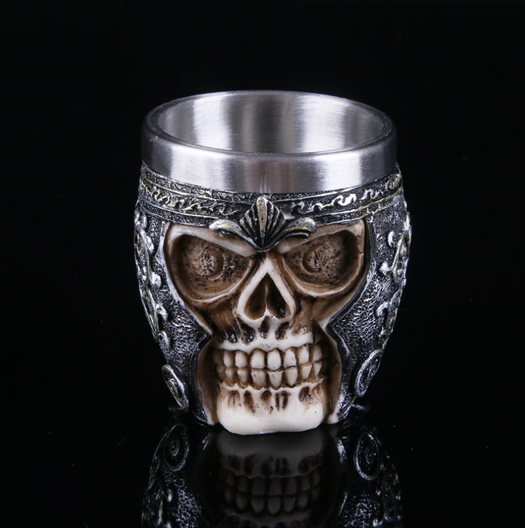3D Skull Wine Glass, Skull Cup, Drinking Glass