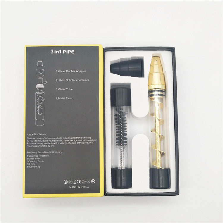 Spiral Dry Burning Atomizer for Smoking Pipe