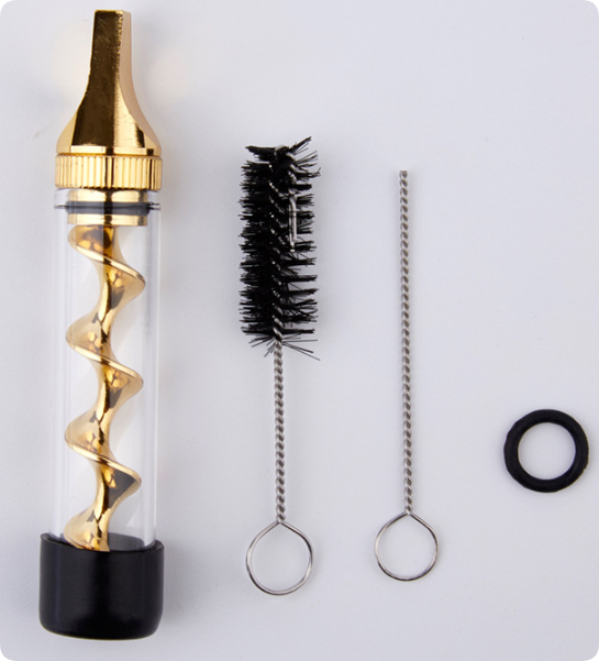 Spiral Dry Burning Atomizer for Smoking Pipe