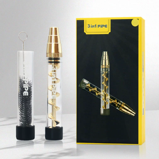 Spiral Dry Burning Atomizer for Smoking Pipe