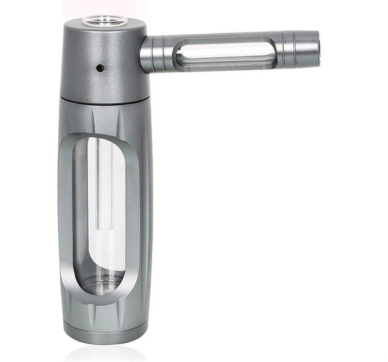 New 150mm Portable Aluminum Alloy Glass Smoking Pipe